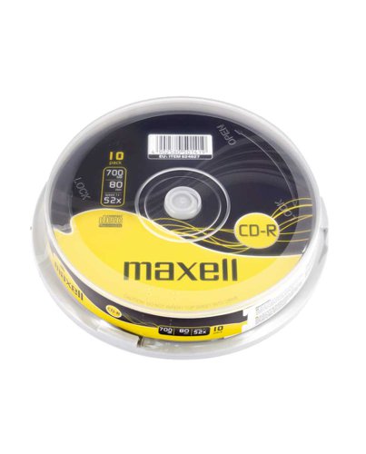 Maxell CD-R 80 52X X 10 Pack 624027