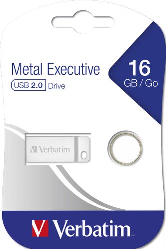Verbatim Metal Executive 16GB USB 2.0 Silver 98748