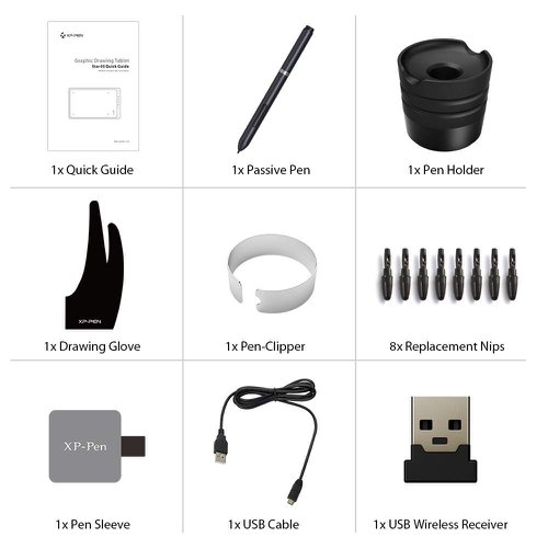 XPSTAR05 | Star 05 - Create wirelessly.The Star 05 features both wired and wireless USB capabilities:  Simply plug the included USB receiver into your computer to operate your Star 05 wirelessly using the latest ISM 2.4G and FHSS technology.  Alternatively, you may connect the Star 05 to your computer with the included USB cable for standard wired use.The Star 05 is ideal for animation, drawing, sketching, painting, editing, digital signatures, and much more!