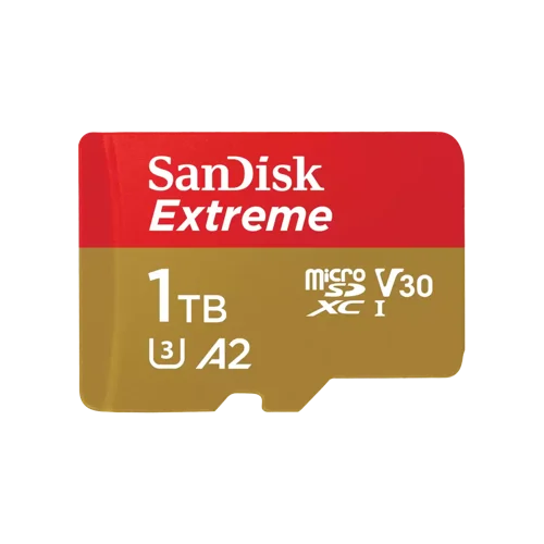 SanDisk Extreme 1TB Class 3 UHS-I MicroSDXC Memory Card and Adapter Flash Memory Cards 8SD10367816