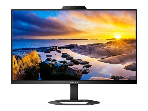 8PH24E1N5300HE | This Philips monitor is designed for the remote work environment. The integrated 5MP webcam delivers sharp images, and noise cancelling mic helps people hear you loud and clear. Windows Hello Webcam for quick access and strong security.