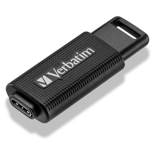 Verbatim Store n Go USB-C 3.2 Gen 1 Flash Drive 128GB ABS Black 49459 Verbatim