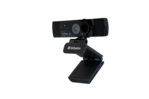 Verbatim AWC-03 Ultra HD 4K Autofocus Webcam Dual Microphone 49580 VM49580 Buy online at Office 5Star or contact us Tel 01594 810081 for assistance
