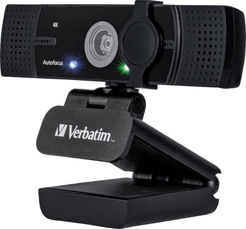 VM49580 Verbatim AWC-03 Ultra HD 4K Autofocus Webcam Dual Microphone 49580