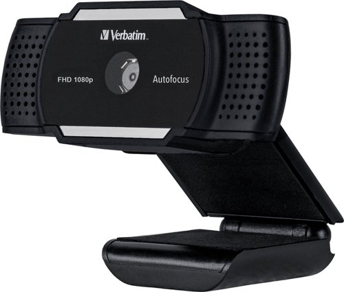 Verbatim AWC-01 Full HD 1080P Autofocus Webcam Microphone Black 49578 - VM49578