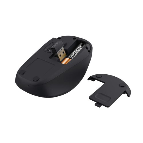 8TR24549 | Silent Wireless MouseCompact wireless mouse with silent buttons; made with 83% recycled materialsGo the distanceAn extra-long battery life provides up to 12 months of use. Ready to celebrate you and your mouse’s anniversary?Cut the noiseSilent buttons keep the peace – and your productivity – at an all-time high.Small size, big resultsA comfortable, compact shape keeps you effective and efficient, and makes the YVI+ a great choice for commutes or travel.  Be freeAn 8m wireless range provides plenty of freedom to get things done – no tangles, no knots, no worries.Precision, precisionA speed select button enables you to switch between 800 and 1600 DPI, depending on your preferences and the job at hand.