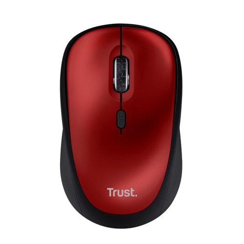 Trust Yvi Plus 1600 DPI Optical RF Wireless Optical Red Eco Mouse 8TR24550 Buy online at Office 5Star or contact us Tel 01594 810081 for assistance