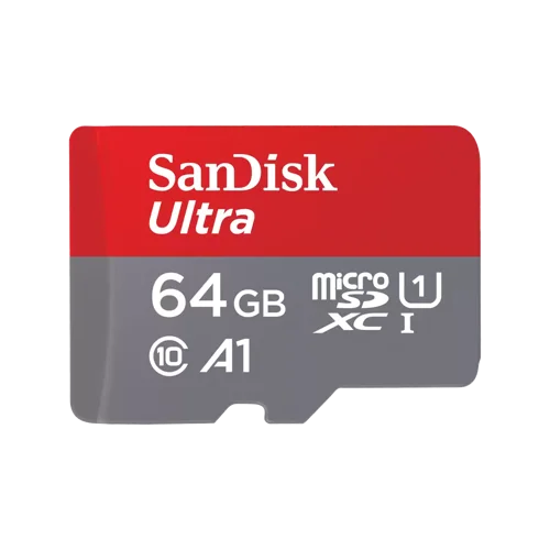 The SanDisk Ultra microSD™ UHS-I card with SD adapter gives you the freedom to shoot, save and share more than ever before. With capacities up to 1TB, our SanDisk Ultra microSD card has room for even more hours of Full HD video4 and delivers transfer speeds of up to 150MB/s to help you move that content fast. Ideal for Android™ smartphones and tablets, the card loads apps faster with A1-rated performance.