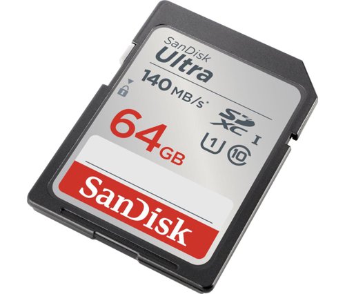 SanDisk Ultra 64GB SDXC UHS-I Class 10 Memory Card 8SD10374730 Buy online at Office 5Star or contact us Tel 01594 810081 for assistance