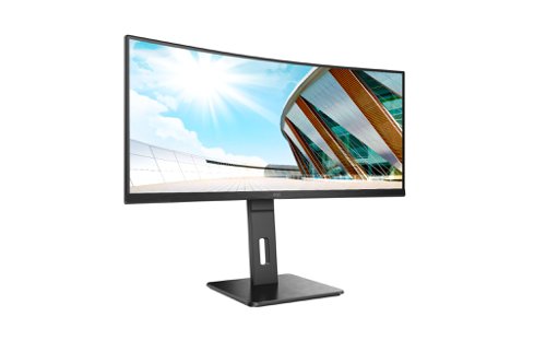AOC CU34P2C 34 Inch 3440 x 1440 Pixels UltraWide Quad HD VA Panel HDMI DisplayPort Curved Monitor