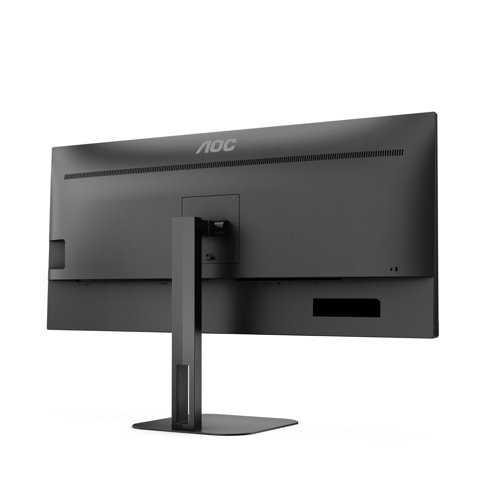 8AOU34V5C | The AOC U34V5C is equipped with a 34'' VA panel with WQHD 21:9 resolution for an immersive viewing experience in a three-side frameless chassis that you can tilt and adjust the height as needed. Ready to boost your productivity with USB-C with Power Delivery up to 65W, 4 USB ports & HDMI, it also offers Picture by Picture MultiView for the most complex multitasking.