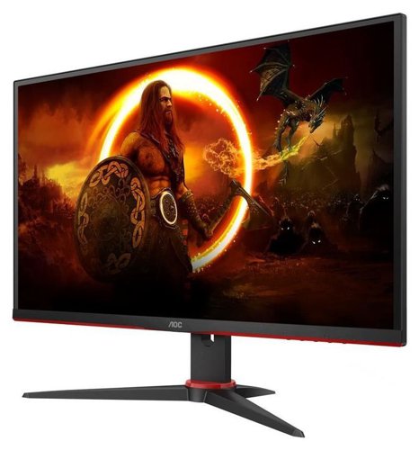 8AO27G2SPAE | Competitive gamers will love this colour-accurate 27'' IPS display with its smooth 165 Hz refresh rate, 1 ms MPRT response time and FreeSync Premium. Comes with a frameless design with red accents.