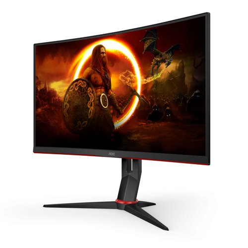 AOC G2 CQ27G2U 27 Inch 2560 x 1440 Pixels Quad HD VA Panel FreeSync HDMI DisplayPort Curved Gaming Monitor