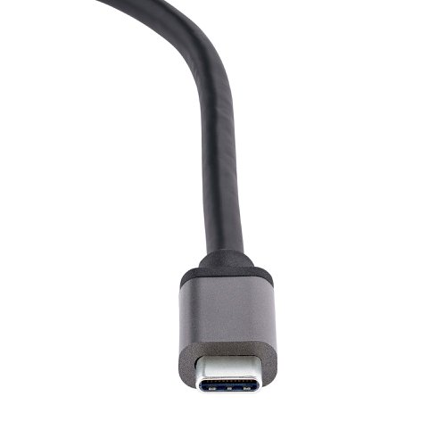 8ST10378495 | This USB-C to DisplayPort MST Hub enables a connection to two DisplayPort monitors, using a DisplayPort Alternate Mode (DP Alt Mode) capable USB-C host device.4K at 60Hz with HDRMulti-Stream Transport (MST) technology combines multiple video signals into a single output signal/stream. This MST Hub separates the single input stream into two independent signals, one for each DisplayPort-enabled display. Support for High Dynamic Range (HDR) offers increased contrast, brightness, colours, and luminosity.Multitasking Made EasyConfigure the dual-DP displays in extended or mirrored mode. Create a high-performance workstation by adding two independent 4K 60Hz displays. This empowers increased multi-tasking across your organization, resulting in increased productivity.Hassle-Free SetupWindows devices supporting DP Alt Mode over USB-C feature native support for MST. This USB-C to DP hub is compatible Thunderbolt 3/4 and USB4-enabled Windows devices with 11th generation (and later) processors. Plug-and-play installation, with no drivers or software required. The 12in (30cm) built-on cable provides options for flexible installation configurations, reducing the amount of strain on ports and connectors. Additionally, this dual-monitor splitter is bus-powered, requiring no external power source.This product is backed for 3 years, including free lifetime 24/5 multilingual technical assistance.