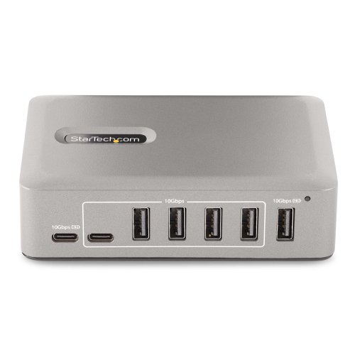 StarTech.com 10 Port USB-C Hub 8x USB-A and 2x USB-C Self-Powered with 65W Power Supply USB Hubs 8ST10379984