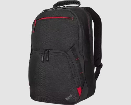 8LEN4X41A30364 | With the perfect blend of professionalism and athleticism, the ThinkPad Essential Plus 15.6'' Backpack (Eco) can take you from the office to the gym and back with ease. Spacious compartments keep your devices and essentials secure, organized, and accessible, while ballistic nylon and rugged hardware protect against weather and daily wear.