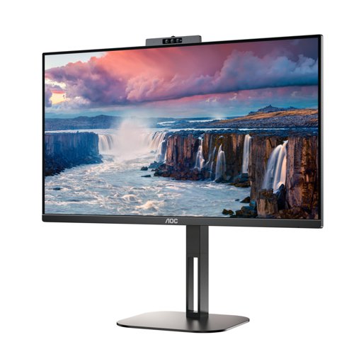 8AO24V5CW | The AOC 24V5CW is a 23.8'' IPS panel with FHD resolution and ergonomic stand for a 360 degree comfortable experience. Ready to boost your productivity with USB-C with Power Delivery up to 65W, 4 USB ports & HDMI, while also offering everything you need for your free time and the extra security of a Windows Hello integrated webcam.