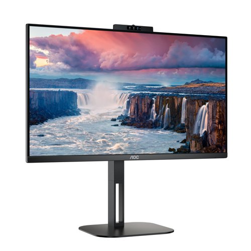 8AO24V5CW | The AOC 24V5CW is a 23.8'' IPS panel with FHD resolution and ergonomic stand for a 360 degree comfortable experience. Ready to boost your productivity with USB-C with Power Delivery up to 65W, 4 USB ports & HDMI, while also offering everything you need for your free time and the extra security of a Windows Hello integrated webcam.