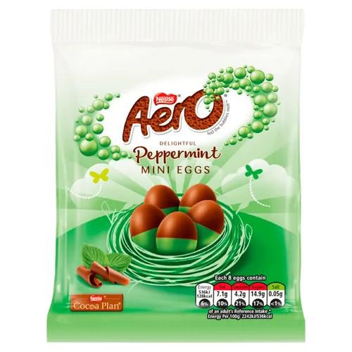 AERO Peppermint Mini Eggs Pouch 70g  - 12417484