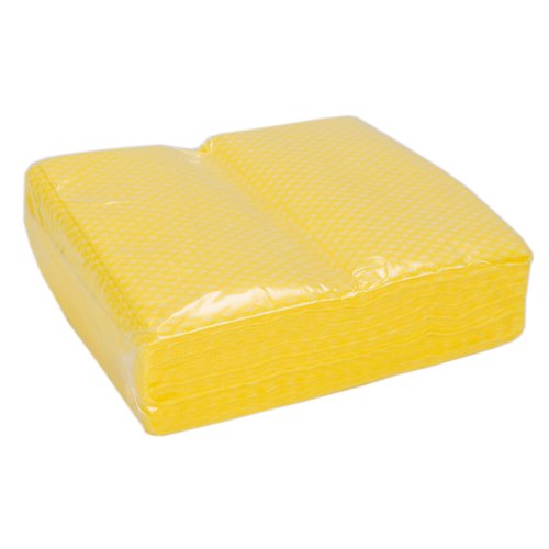 ValueX Folded Cleaning Cloth 480x360mm Yellow (Pack 50) 0707015 59193EC