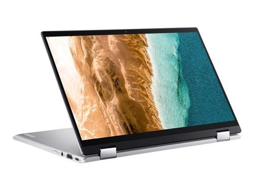 Not only compact and lightweight, this Chromebook also allows you to extend your screen-to-body ratio to 78% with an ultra-narrow left and right bezel width of just 6.1mm and immerse yourself in a stunning 14'' FHD IPS display protected by Corning Gorilla Glass.