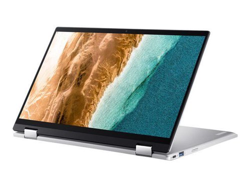 Not only compact and lightweight, this Chromebook also allows you to extend your screen-to-body ratio to 78% with an ultra-narrow left and right bezel width of just 6.1mm and immerse yourself in a stunning 14'' FHD IPS display protected by Corning Gorilla Glass.
