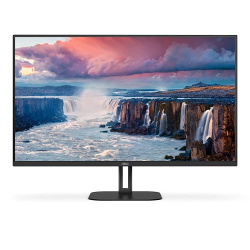 8AOQ32V5CE | The AOC Q32V5CE is a 32” VA panel with QHD resolution for comfortable and outstanding viewing experience in a three-side frameless chassis. Ready to boost your productivity with USB-C with Power Delivery up to 65W, 4 USB ports & HDMI, while also offering everything you need for your free time.