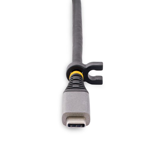 8ST104BUSBCMP | This Works With Chromebook (WWCB) certified USB-C Multiport Adapter supports up to 4K 60Hz HDMI 2.0b (HDR10) via DP Alt Mode. The USB-C dock converts a USB-C laptop or tablet, such as a Chromebook, Dell XPS, or a MacBook, into a workstation. The adapter connects to your host computer's USB-C, USB4, or Thunderbolt™ 3/4 port. It features one HDMI video output, and a 3-Port USB Hub (1x USB 3.2 Gen 1 5Gpbs, 2x USB 2.0 480Mbps). Connect a laptop USB-C power supply to the dedicated USB Power Delivery (PD) 3.0 port, located on the Multiport Adapter, to charge the laptop. The Multiport Adapter features an extra-long built-in 12-inch (30 cm) USB-C host cable.Works With Chromebook (WWCB) certifiedThis USB-C Multiport Adapter is tested and certified to meet Google's compatibility standards ensuring seamless operation with Chromebook devices. The Multiport Adapter is ideal for setup and deployment in business and education environments. Automatic firmware updates are available through ChromeOS for maximum security, compatibility, and performance.Connect USB PeripheralsThe USB-C to USB-A hub features three USB Type-A ports, including one USB 3.2 Gen 1 (5Gbps) port, and two USB 2.0 (480Mbps) ports for connecting USB peripherals.Multiple Use CasesA versatile dock solution for use at your office, home office, hotel, or in the boardroom. It's portable enough to be carried in a bag or backpack. This lightweight USB-C Adapter can operate with bus-power alone, or use the dedicated USB-C Power Delivery port to connect a USB-C power adapter (not included with Multiport Adapter) for laptop charging.Charge Your LaptopConnect a USB-C power source (not included), such as the power adapter included with a laptop, to the USB-C Power Delivery pass-through port. With support for USB Power Delivery 3.0 pass-through (up to 100W), the USB Type-C Multiport Adapter allows you to power and charge your laptop. USB PD 3.0 features Fast Role Swap (FRS) to prevent USB data disruption when disconnecting the power source.Enhance Productivity and Device Management with the StarTech.com Connectivity Tools ApplicationDeveloped to improve performance and security, StarTech.com Connectivity Tools is the only software suite on the market that is compatible with a wide variety of IT connectivity accessories. The software suite includes:Advanced Windows Layout Utility: Setup and save custom windows layouts.USB Event Monitoring Utility: Track and log connected USB devices.This product is backed for 3-years by StarTech.com, including free lifetime 24/5 multi-lingual technical assistance.This product works with devices capable of running the latest version of ChromeOS and has been certified to meet Google's compatibility standards. Google is not responsible for the operation of this product or its compliance with safety requirements. Android, Chromebook and the Works With Chromebook badge are trademarks of Google LLC. Thunderbolt is a trademark of Intel Corporation.