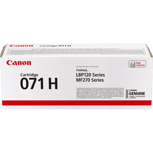 Canon 071 H Black Toner LBP122DW, MF275DW, MF272DW 5646C002