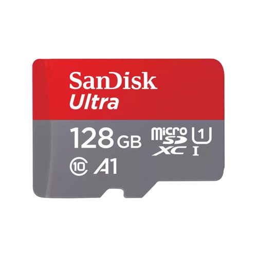 The SanDisk Ultra microSDXC™ UHS-I card with SD adapter gives you the freedom to shoot, save and share more than ever before. Our SanDisk Ultra microSDXC card has room for even more hours of Full HD video and delivers transfer speeds of up to 150MB/s to help you move that content fast. Ideal for Android™ smartphones and tablets, the card loads apps faster with A1-rated performance.