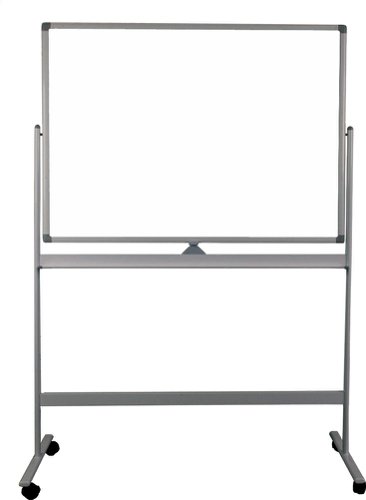 Twinco Mobile Double Sided Magnetic Floor Standing Whiteboard 150x120cm White - TW5467 Drywipe Boards 10926PL