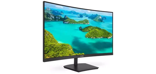 8PH241E1SC | Simply immersiveThe 24” curved E line display offers a truly immersive experience in a stylish design. Experience crisp Full HD visuals and smooth action with AMD FreeSync™ technology.