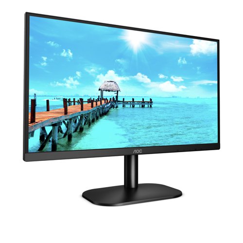 8AO24B2XH | The 24B2XH from the B2 Series employs a 23.8” Full HD IPS panel offering wide viewing angles, accurate and lively colours plus flexible connectivity. It features a slim profile and a 3-sides borderless panel for seamless multi monitor setups. Say goodbye to eyestrain thanks to AOC's LowBlue and FlickerFree technologies.