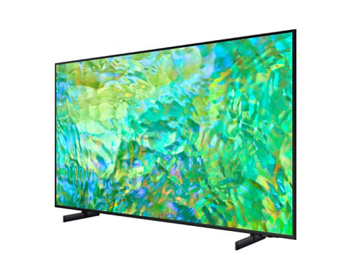 8SAUE43CU8000K | Crystal clear, lifelike colourWhether you're bingeing on a boxset or feasting on a blockbuster, you’ll see everything in crystal clear and lifelike colour. Dynamic Crystal Colour delivers rich and vibrant images in over one billion shades – 64 times more than conventional UHD TVs.A slim and sleek designYou don’t just want your TV to look good when it's on - you want it to blend into your room when it's off too. This TV has a slim design with a clean cable solution, so it will look stunning from any angle.Upgrade the picture and sound qualityThink of the processor as the brain of the TV, working in the background to improve the picture and sound quality. Simply relax and enjoy the content you love whilst the TV boosts the quality to 4K detail and adjusts the sound depending on what's playing. Streaming movies or watching live sport, you’ll feel part of the action.An abundance of apps and services to enjoyWith the best-selling Samsung Smart TV you can dive into a huge collection of 4K films, TV shows and all your catch-up TV apps – including Netflix, Disney+, Apple TV, NOW TV and BT Sport apps – all in one place. Not sure what to watch? Our easy-to-use Smart Hub platform gives you recommendations.