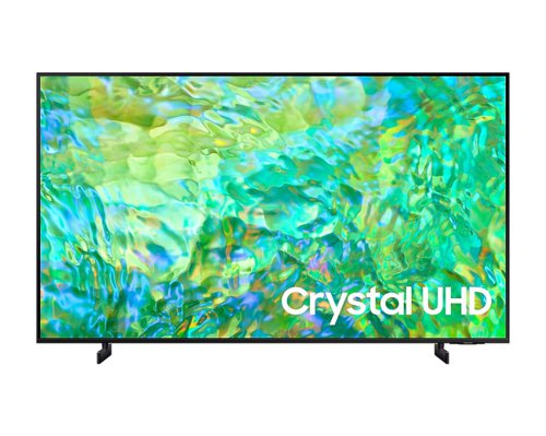 8SAUE50CU8000K | Crystal clear, lifelike colourWhether you're bingeing on a boxset or feasting on a blockbuster, you’ll see everything in crystal clear and lifelike colour. Dynamic Crystal Colour delivers rich and vibrant images in over one billion shades – 64 times more than conventional UHD TVs.A slim and sleek designYou don’t just want your TV to look good when it's on - you want it to blend into your room when it's off too. This TV has a slim design with a clean cable solution, so it will look stunning from any angle.Upgrade the picture and sound qualityThink of the processor as the brain of the TV, working in the background to improve the picture and sound quality. Simply relax and enjoy the content you love whilst the TV boosts the quality to 4K detail and adjusts the sound depending on what's playing. Streaming movies or watching live sport, you’ll feel part of the action.An abundance of apps and services to enjoyWith the best-selling Samsung Smart TV you can dive into a huge collection of 4K films, TV shows and all your catch-up TV apps – including Netflix, Disney+, Apple TV, NOW TV and BT Sport apps – all in one place. Not sure what to watch? Our easy-to-use Smart Hub platform gives you recommendations.