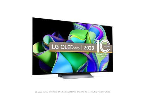 LG OLED Evo C3 55 Inch 4K Ultra HD 4 x HDMI Ports 3 x USB Ports Smart TV Televisions 8LGOLED55C36LC