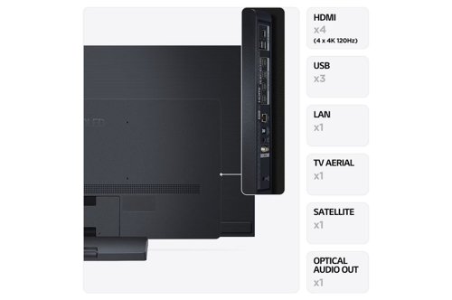 LG OLED Evo C3 55 Inch 4K Ultra HD 4 x HDMI Ports 3 x USB Ports Smart TV 8LGOLED55C36LC