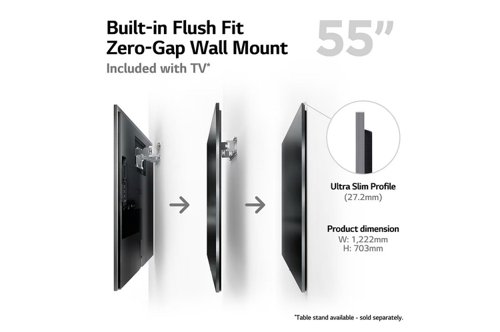LG OLED Evo G3 55 Inch 4K Ultra HD 4 x HDMI Ports 3 x USB Ports Smart TV