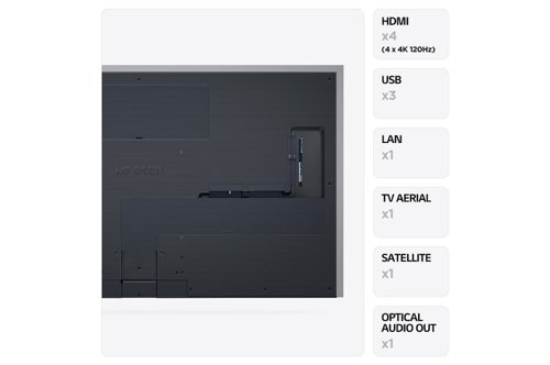 LG OLED Evo G3 65 Inch 4K Ultra HD 4 x HDMI Ports 3 x USB Ports Smart TV LG Electronics