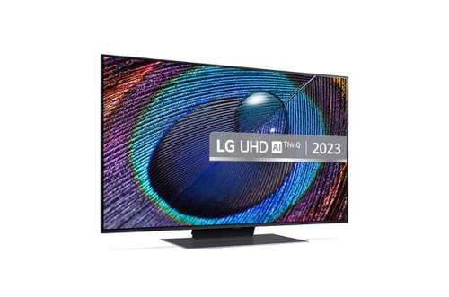 8LG43UR91006LA | Experience vibrant picture quality in incredible detail with 4K clarity, powered by the smart a5 AI processor 4K Gen6, the brain of the TV. LG's AI Sound Pro feature puts you right at the centre of the action, creating an absorbing atmosphere in any room.