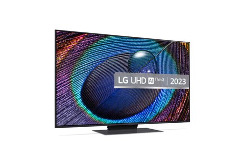 8LG50UR91006LA | Experience vibrant picture quality in incredible detail with 4K clarity, powered by the smart a5 AI processor 4K Gen6, the brain of the TV. LG's AI Sound feature enhances your audio for a more immersive experience.