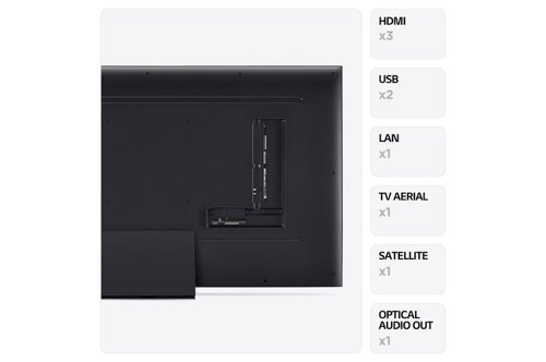 LG UR91 65 Inch 4K Ultra HD 3 x HDMI Ports 2 x USB Ports LED Smart TV 8LG65UR91006LA Buy online at Office 5Star or contact us Tel 01594 810081 for assistance