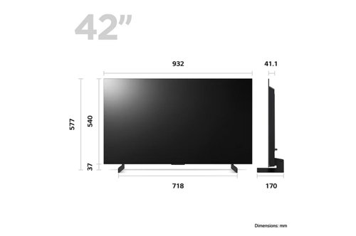 LG OLED Evo C3 42 Inch 4K Ultra HD 4 x HDMI Ports 3 x USB Ports Smart TV  8LGOLED42C34LA