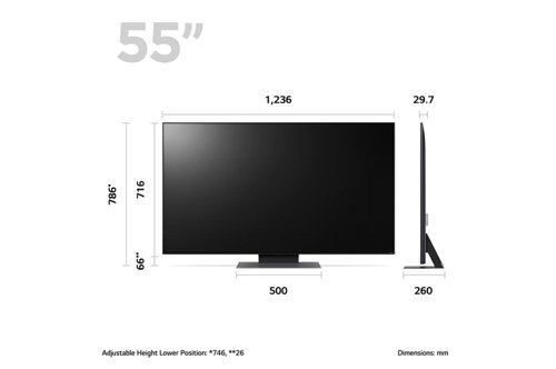 LG QNED81 55 Inch 4K Ultra HD 4 x HDMI Ports 2 x USB Ports Smart TV LG Electronics