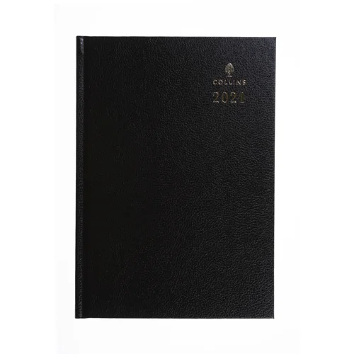 Collins 52 Diary A5 Day to Page 2024 Black 819790
