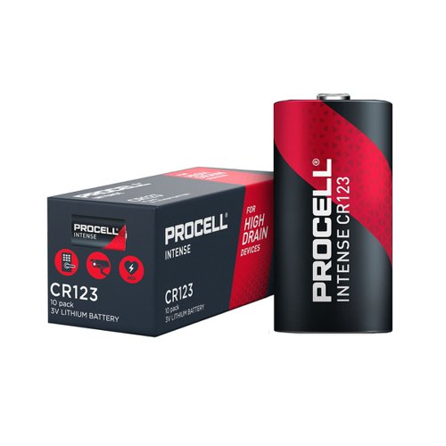 Procell Intense CR123 Battery Pk10