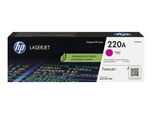 HP 220A Magenta Standard Toner Cartridge  1.8K Pages W2203A