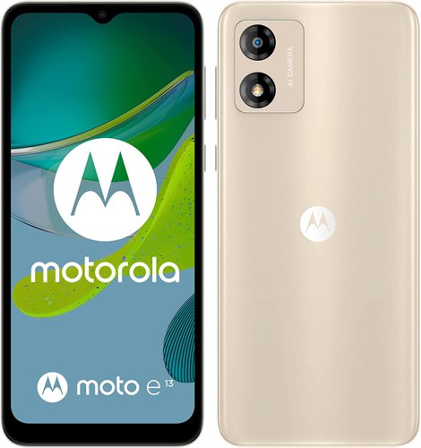 Motorola Moto E13 6.5 Inch 4G Dual SIM 2GB RAM 64GB Storage Creamy White Smartphone