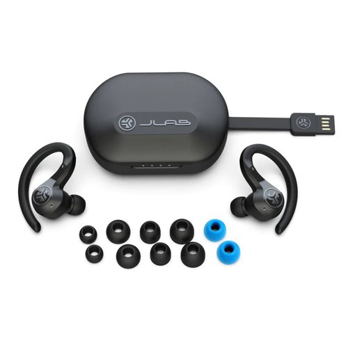JLab Audio Epic Air Sport ANC True Wireless Earbuds Black