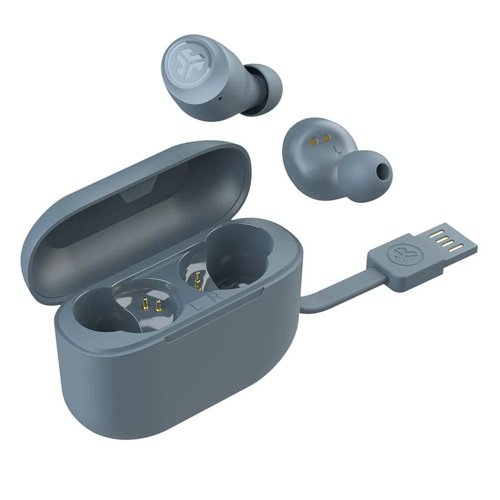 JLab Audio GO Air POP True Wireless Stereo Bluetooth Earbuds Slate Grey Headphones 8JL10351493